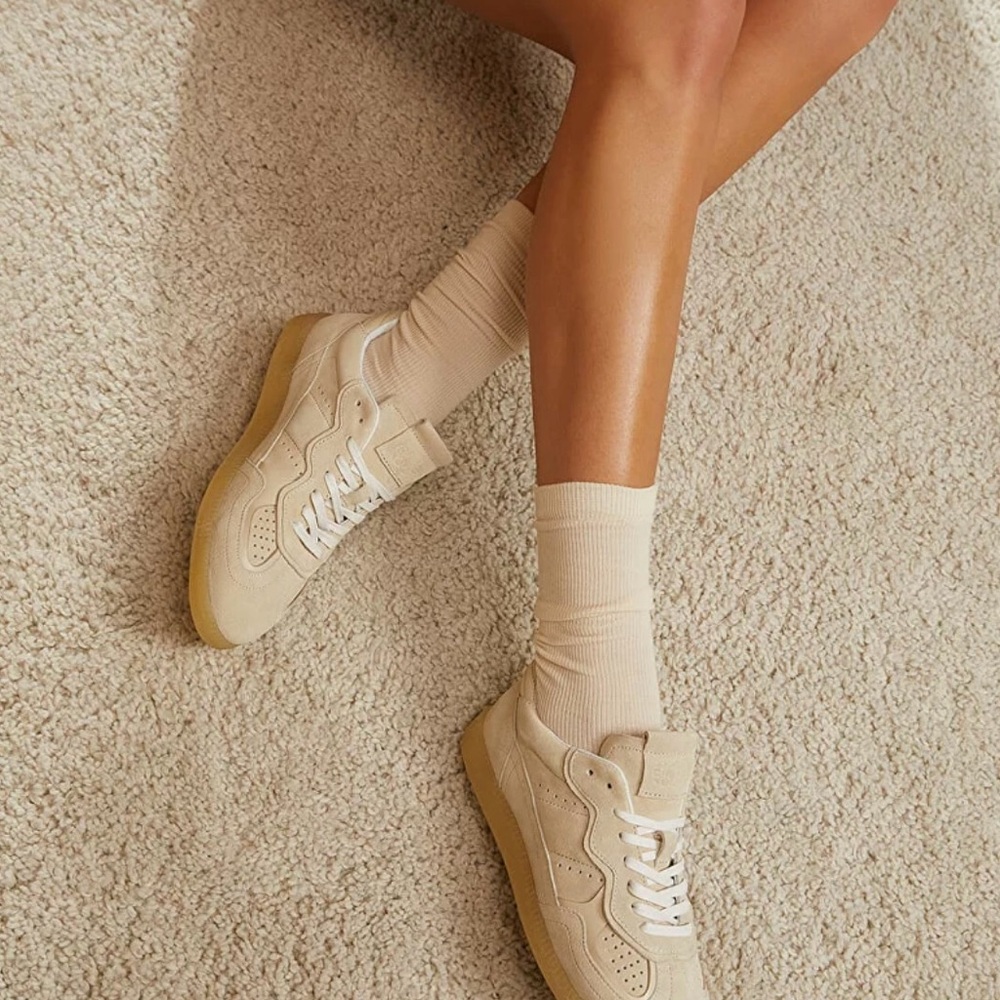 Suede sneakers